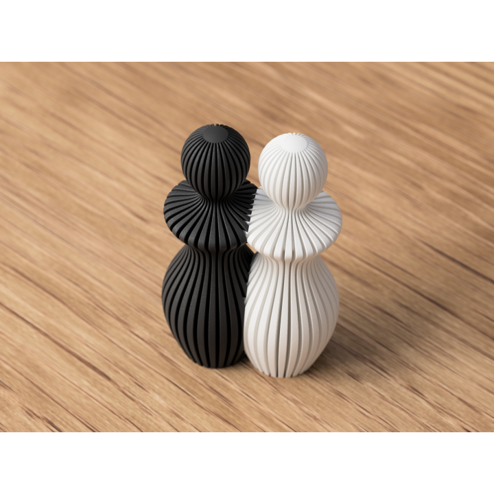 Statue Couple Woman and Woman - 14 cm or 20 cm high - Abstract Minimalist Design - Scandinavian Style - Decoration