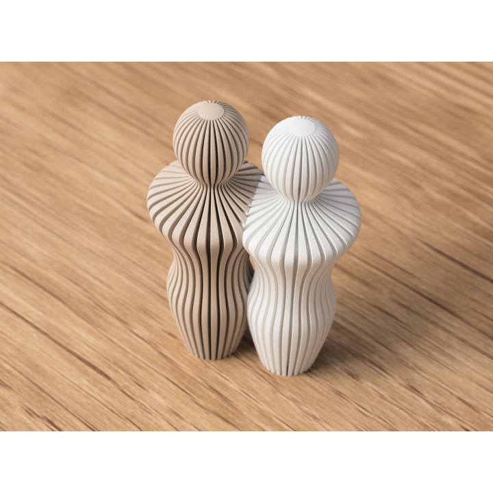 Statue Couple Man and Man - 14 cm or 20 cm high - Abstract Minimalist Design - Scandinavian Style - Decoration