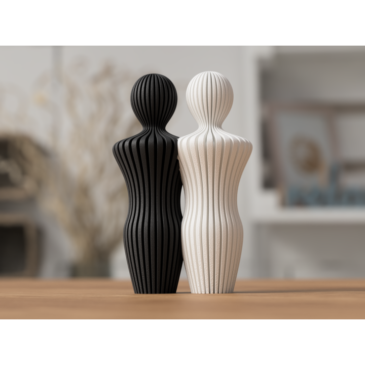 Statue Couple Man and Man - 14 cm or 20 cm high - Abstract Minimalist Design - Scandinavian Style - Decoration