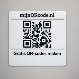 QR-code URL - Bord op maat - Los bord