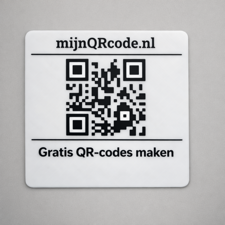 QR-code URL - Bord op maat - Los bord